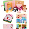 Montessori Quiet Books for Toddlers, Soft Activity Busy Book,Felt Cloth Book,Sensory Travel Toy with Learning Activities 1
