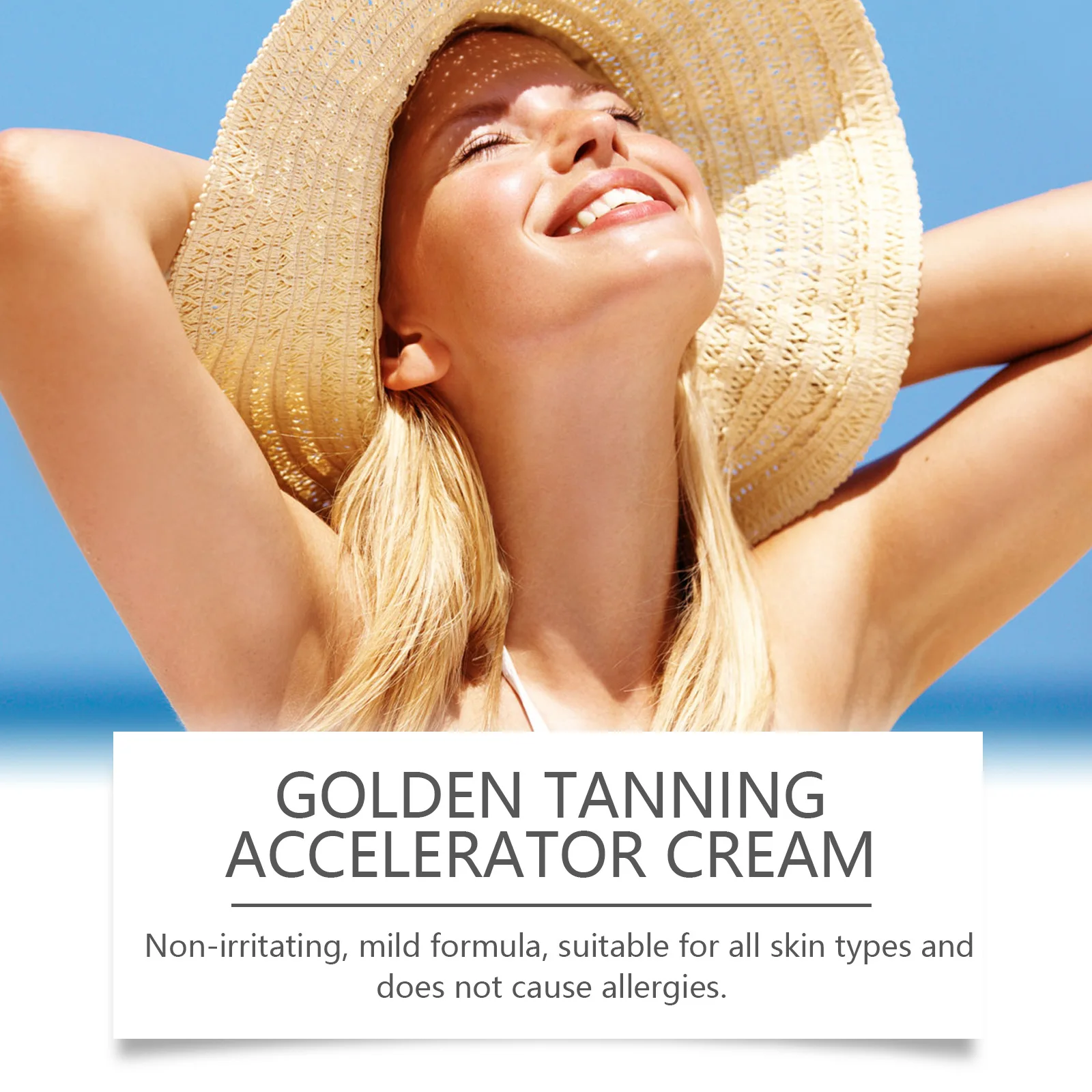 Vitamin Body Tanning Cream Long Lasting Keep Nourish Intensive Brown Summer Beach Easy Use Solarium Protect Self Tanning Lotion