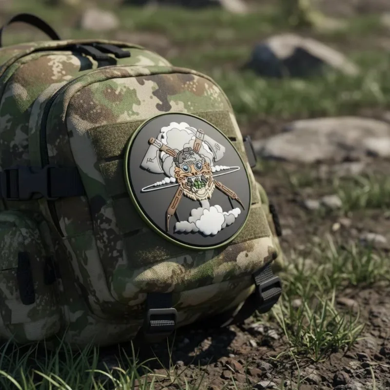 서커스 광대 PVC 패치 전술 장비 장식품 (모자, 장갑용) 유머러스한 디자인 고품질 소재 내구성 있는 액세서리