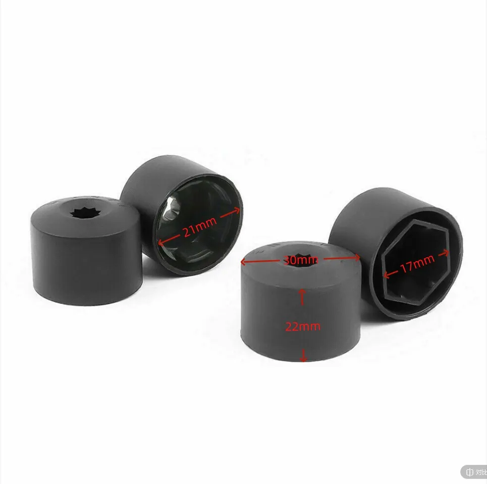 Wheel Nut Caps 20PCS Car Tire Bolt Nut Cap Plastic Hub Cap For VW Jetta Golf MK5 Passat B6