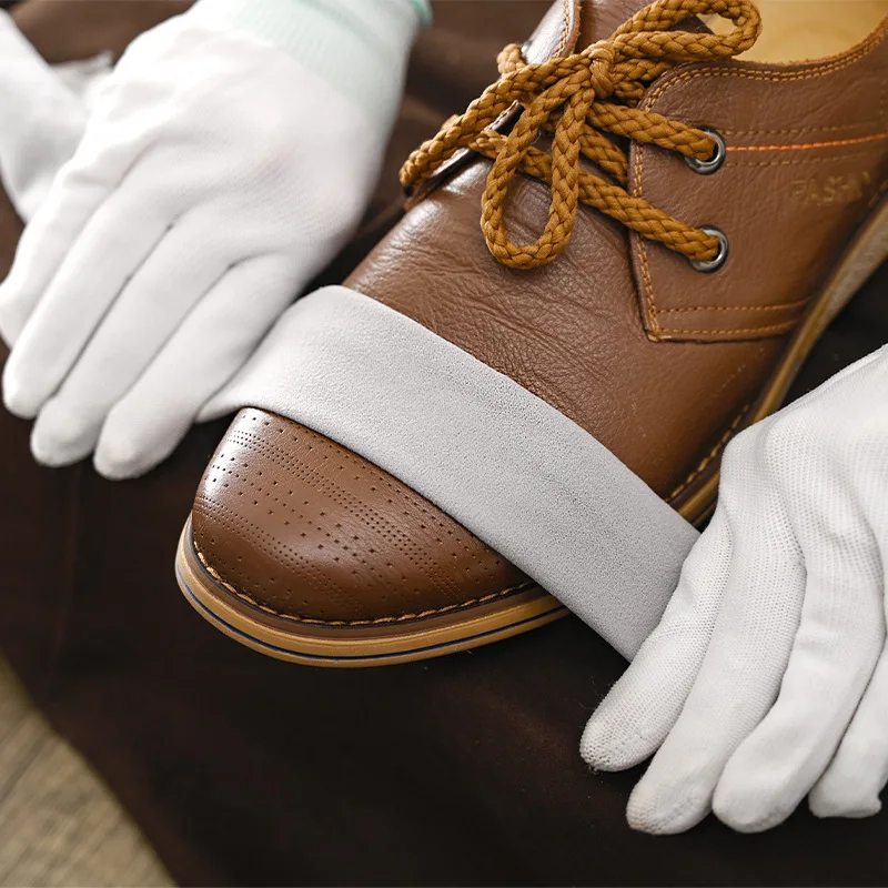 2 pezzi di scarpe in microfibra panni brillanti scarpe di lana in pelle Non danneggiate detergente per panni per lucidatura articolo per la pulizia della casa