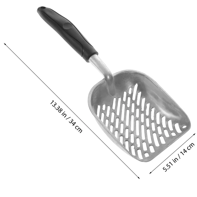 Aluminum Alloy Cat Litter Scoop Heavy Duty Metal Hollow Design for Easy Cleaning Pet Supplies Efficient Sanitary Solution 3