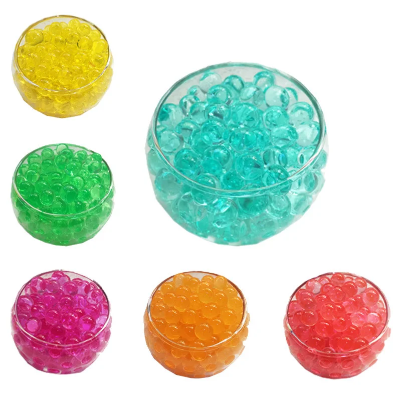 Crystal Soil Mud Toy Crystal Soil Pearl Shaped Crystal Soil Water Beads Bio Gel Ball For Flower/Weeding Mud Grow Magic Jelly Balls