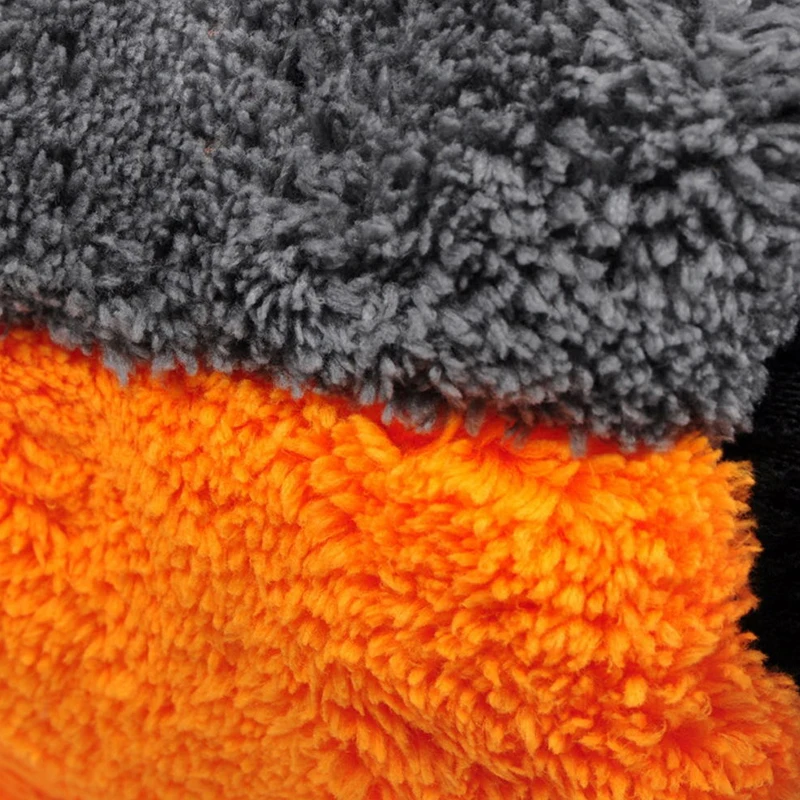 Soft Bearpaw Car Wash Glove Double-Faced Coral Velvet Car Wash Gloves Beauty Supplies Window Door Glass Cleaning Tools
