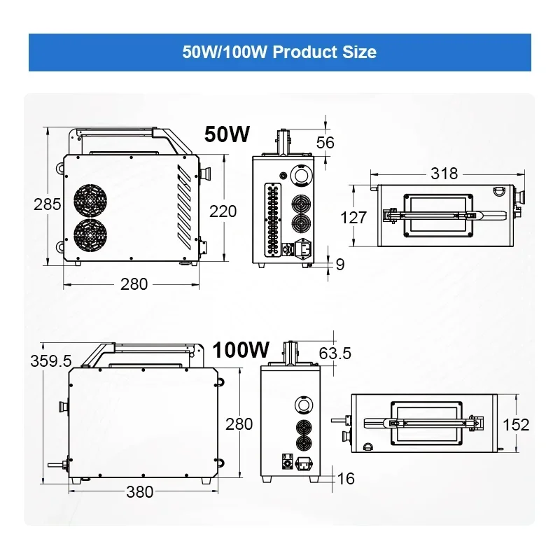 For  Paint Cleaner Portable Metal Rust Removal Oxide Painting Coating Removal 100w Laser Cleaning Machine 5