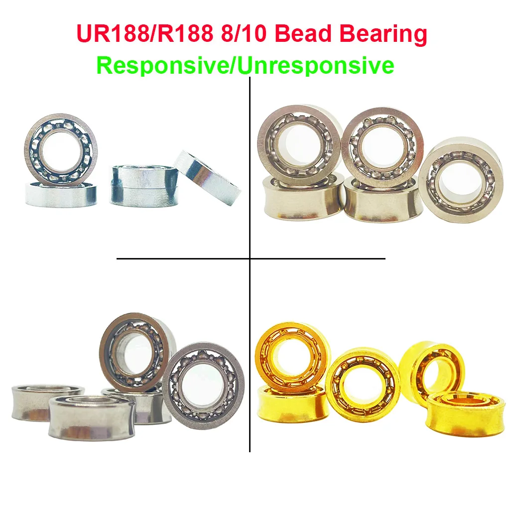 5PcsMetalYoyoBearingUR188R188ResponsiveUnresponsiveBearings