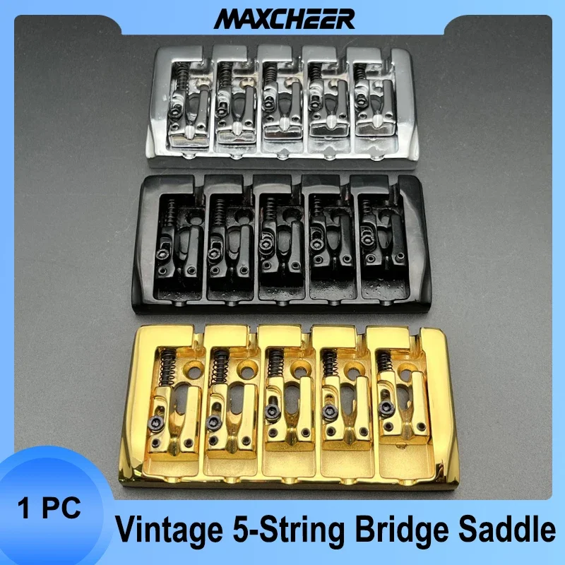 Vintage-5-String-Locked-Saddle-Bass-Bridge-111x54MM-Body-Bottom-Through ...