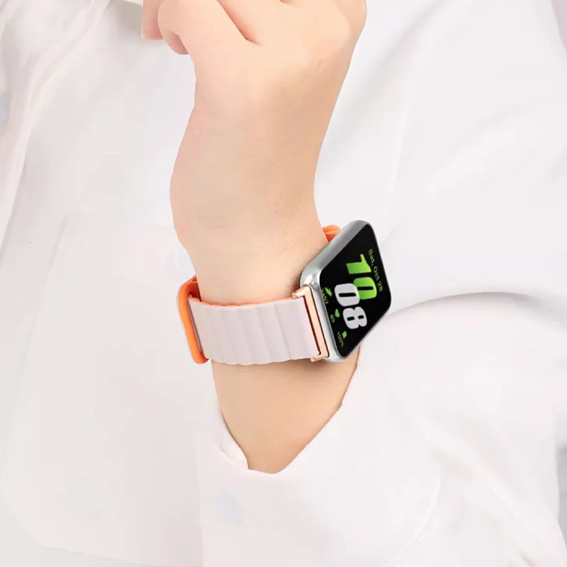 Magnetic Silicone Sport Watch Band - Unisex Fitness Bracelet Accessory