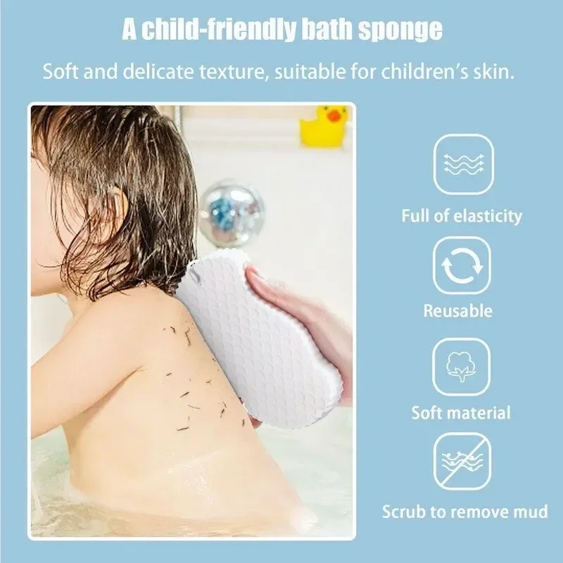 Exfoliating Sponge 3D Magic Children Bath Sponge Body Peeling Dead Skin Exfoliating Massager Cleaning Bath Brush exfoliating sponge