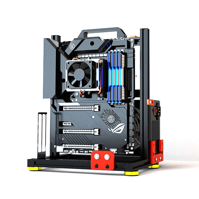 할인된 가격으로 구매할 수 있는 ITX MATX ATX 마더보드용 DIY 오픈 PC 케이스 프레임