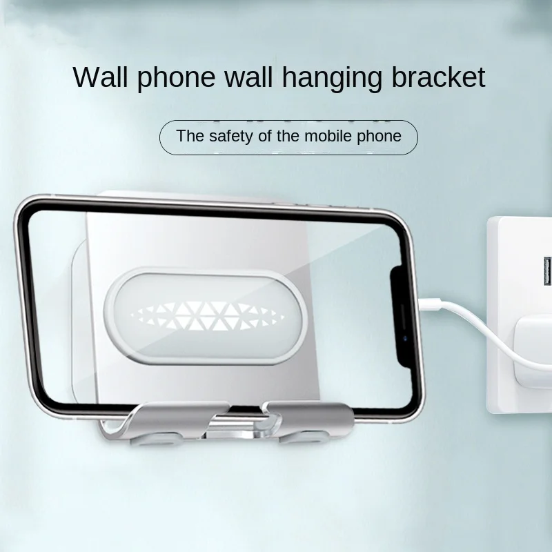Universal Metal /Plastic Mobile Phone Wall Holder Stand Wall Charging Bracket for Bathroom Toilet for IPhone Ipad Samsung Huawei
