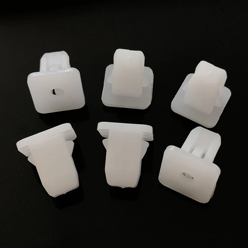 20/50/200pcs white square fasteners for car, rivet retainer clips for car bumpers, car door embellishment panel clip