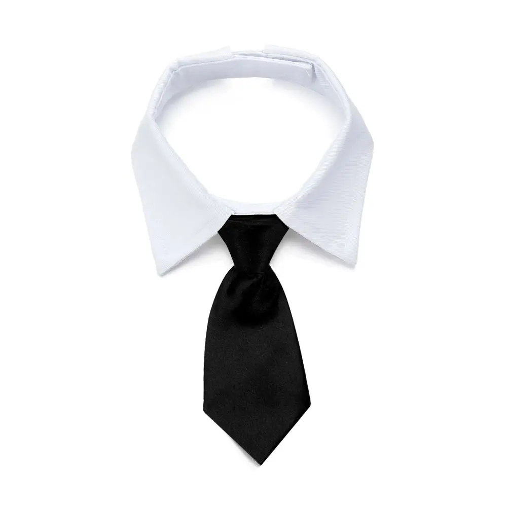 Title 6, Pet Dog Cat Necktie Tuxedo Bow Tie Black and Re...