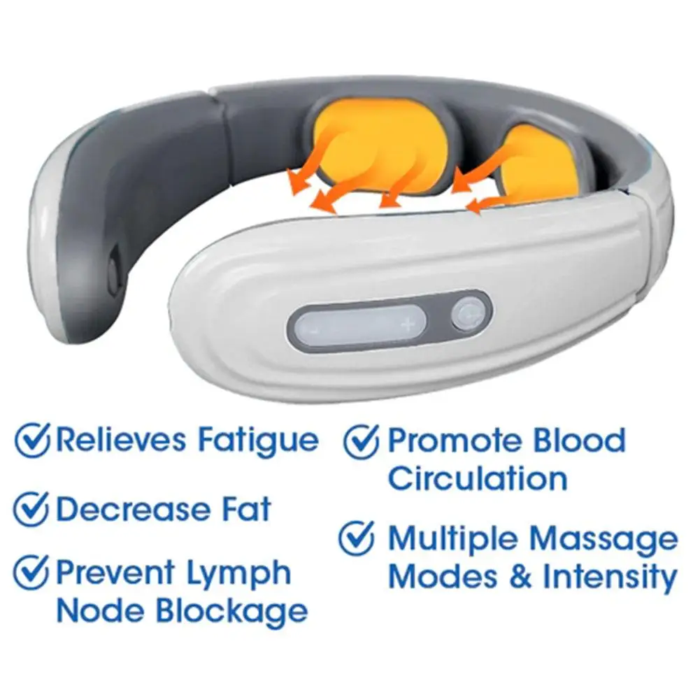 

Electric Neck Massager TENS Cervical Shoulder Massager Pain Health Massage Relax Vertebra Care Therapy Kneading Heating U2T1