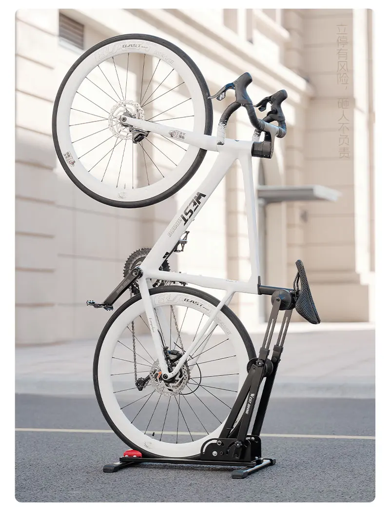 WEST BIKING 3-in-1 Fahrradständer Verstellbarer Klappbarer MTB Rennrad-Ständer aus Kohlenstoffstahl Fahrrad-Zubehör – Detail 12