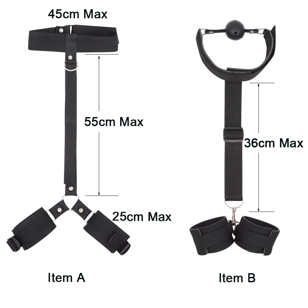 Sex Toys Adult Games Erotic Sex Toys For Woman Couples Slave Neck Collar Wrist Nylon Bondage Restraints Collar Fetish sexy toys for play
