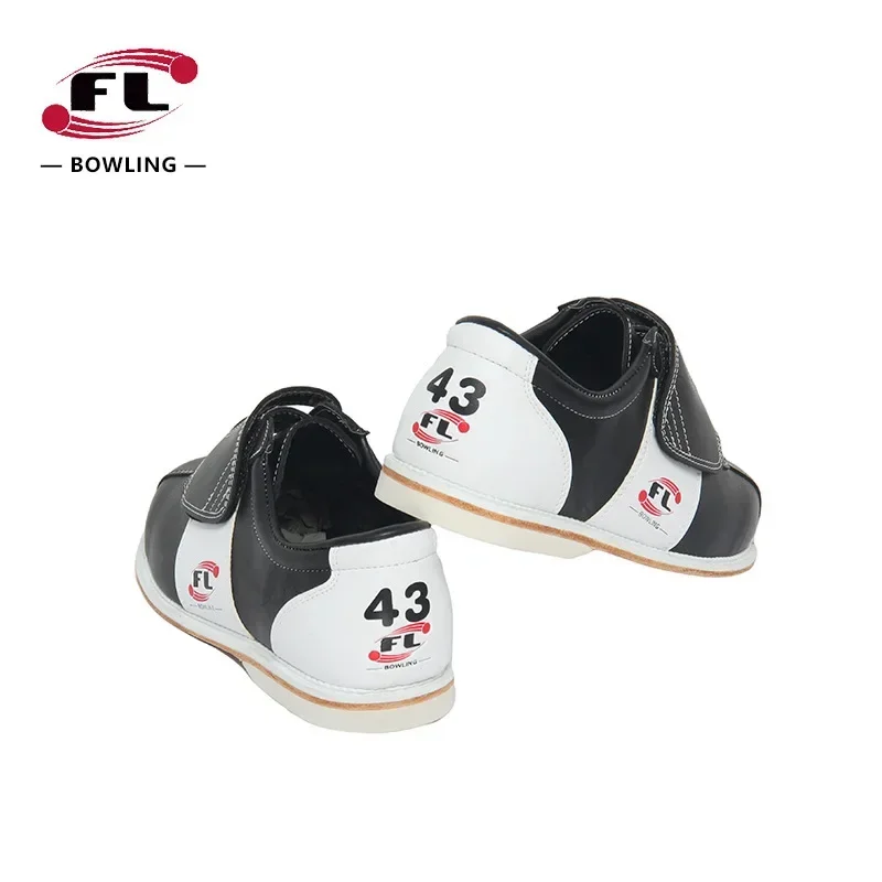 Professional Bowling Shoes Unisex Right Hand Skidproof Bowling Sneakers Men Women Breathable Training Shoes Hook Loop Design