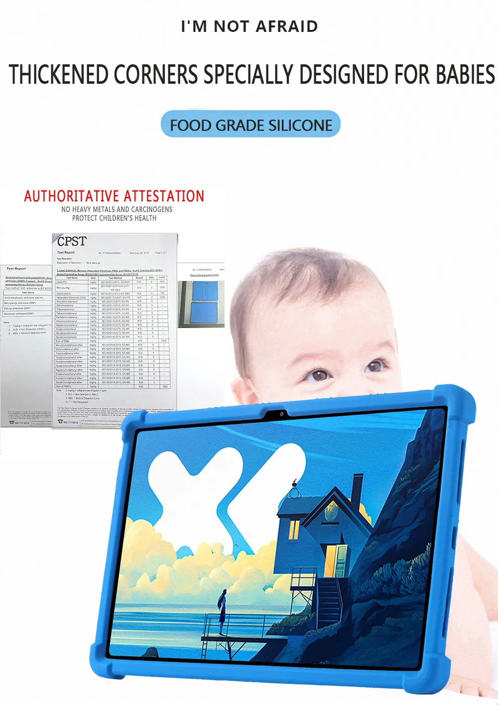 Durable Tablet Cover with Airbag Protection