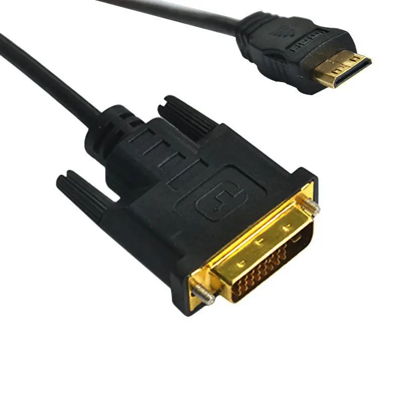 HDMI to DVI Converter HDMI Compatible Converter HDMI to DVI Cable Mini HDMI Compatible To DVI 24+1 Public Connection Mini HDMI Compatible To DVI High-Definition Connection Cable 0.3 Meters