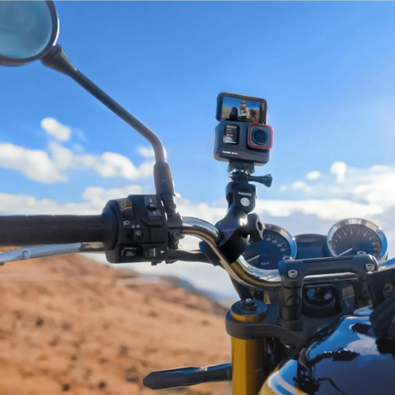Insta360용 헤비 듀티 클램프 | 카메라 마운트 | GO Ultra/X5/Ace Pro 2/X4/GO 3S/Ace Pro/Ace/GO 3에 적합
