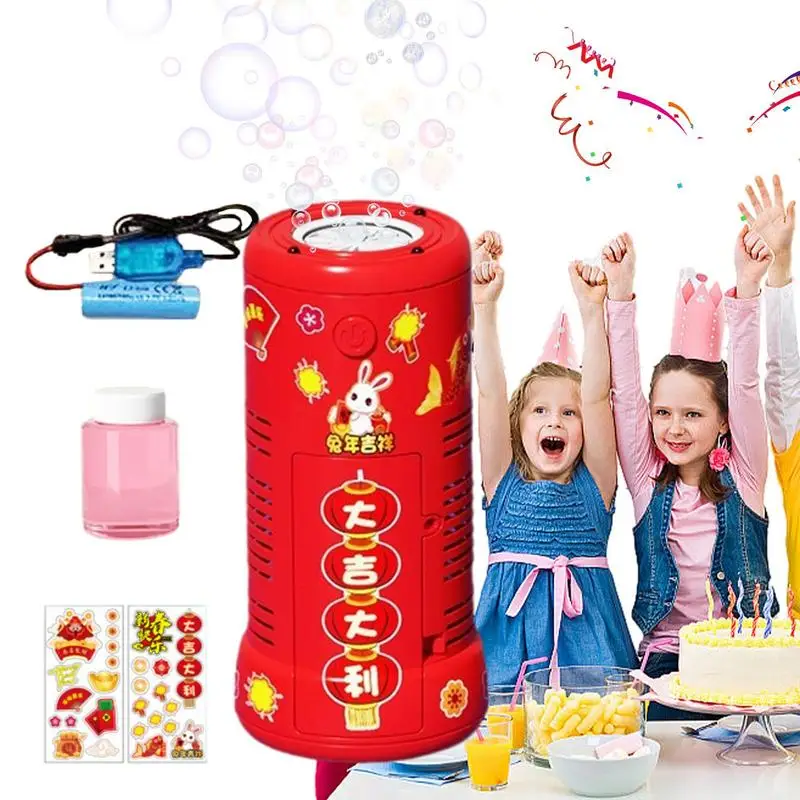 

Bubble Blower Toy Firework Bubble Maker Small Bubbles Toy High Output Bubble Making Machine Professional Outdoor Bubble Toys For