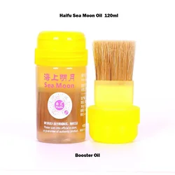 HAIFU SEA MOON Professional Table Tennis Rubber Booster Oil (Black, 60/120ml) (Sea Moon Oil 120ml)