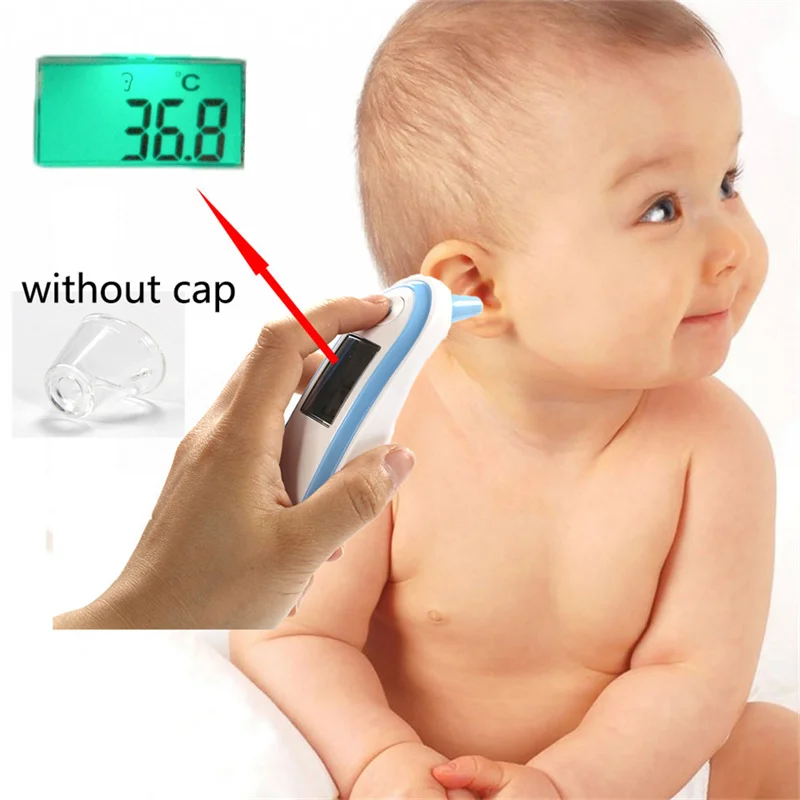 

Zeyasen 2023 Baby Thermometer Infrared Digital LCD Body Measurement Forehead Ear Non-Contact Adult Fever IR Children Termometer