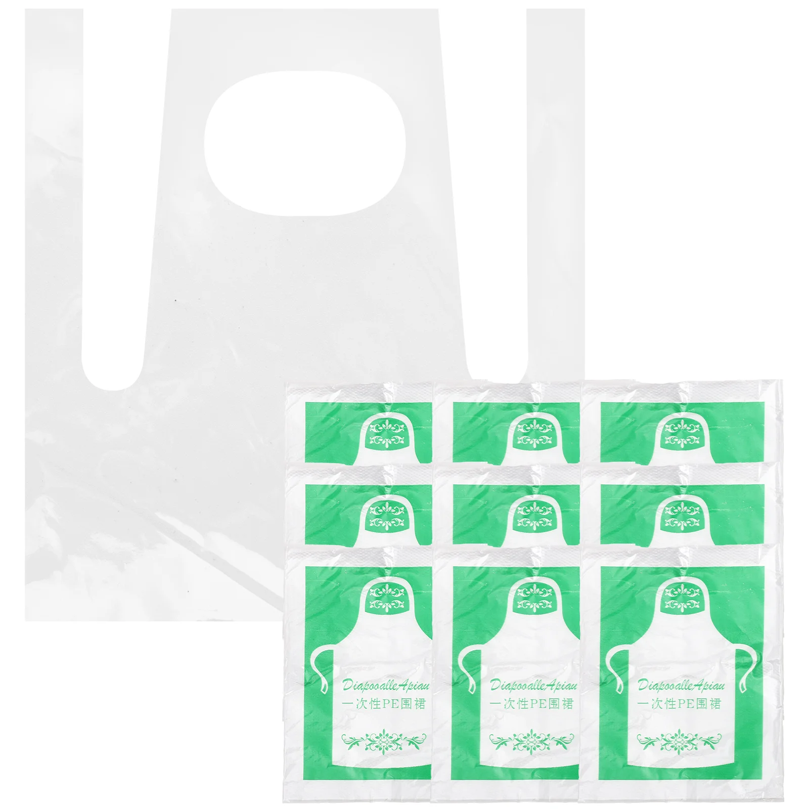 

50 Pcs Picnic Teaching Multi-function Painting Apron Single Use Anti-greasy Decorative Toddler Pe Lovely Kids Child