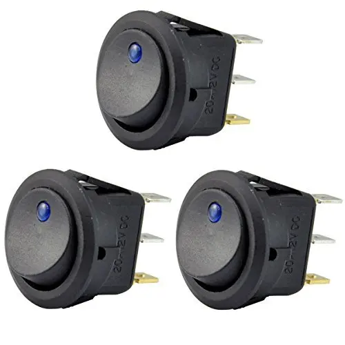 Nilight 8pcs 12v 20a Round Blue Toggle Led Rocker Switch On- | Meses - View #10