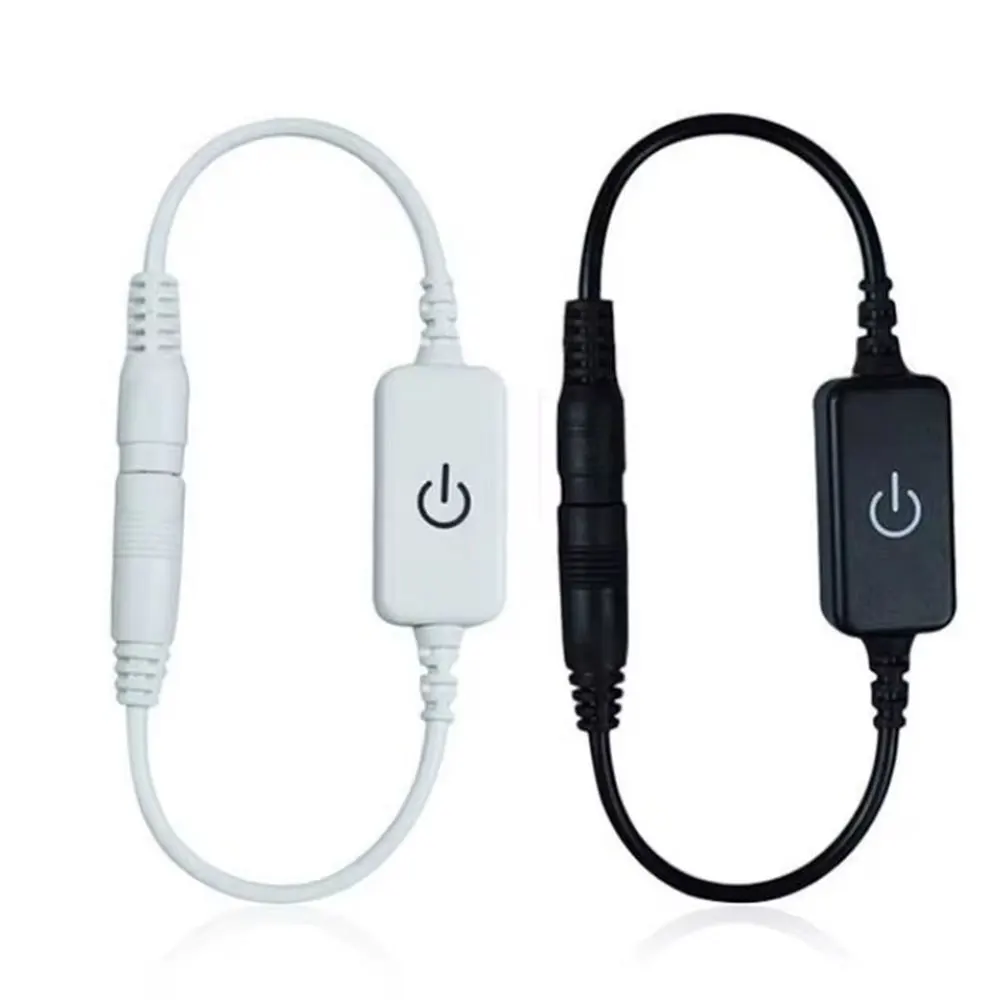 LED Strip Switch Touch Sensor Controller 30cm DC Female Male LED Switch Connector 5.5*2.1MM For 12V 24V 5050 3528 LED Tape light
