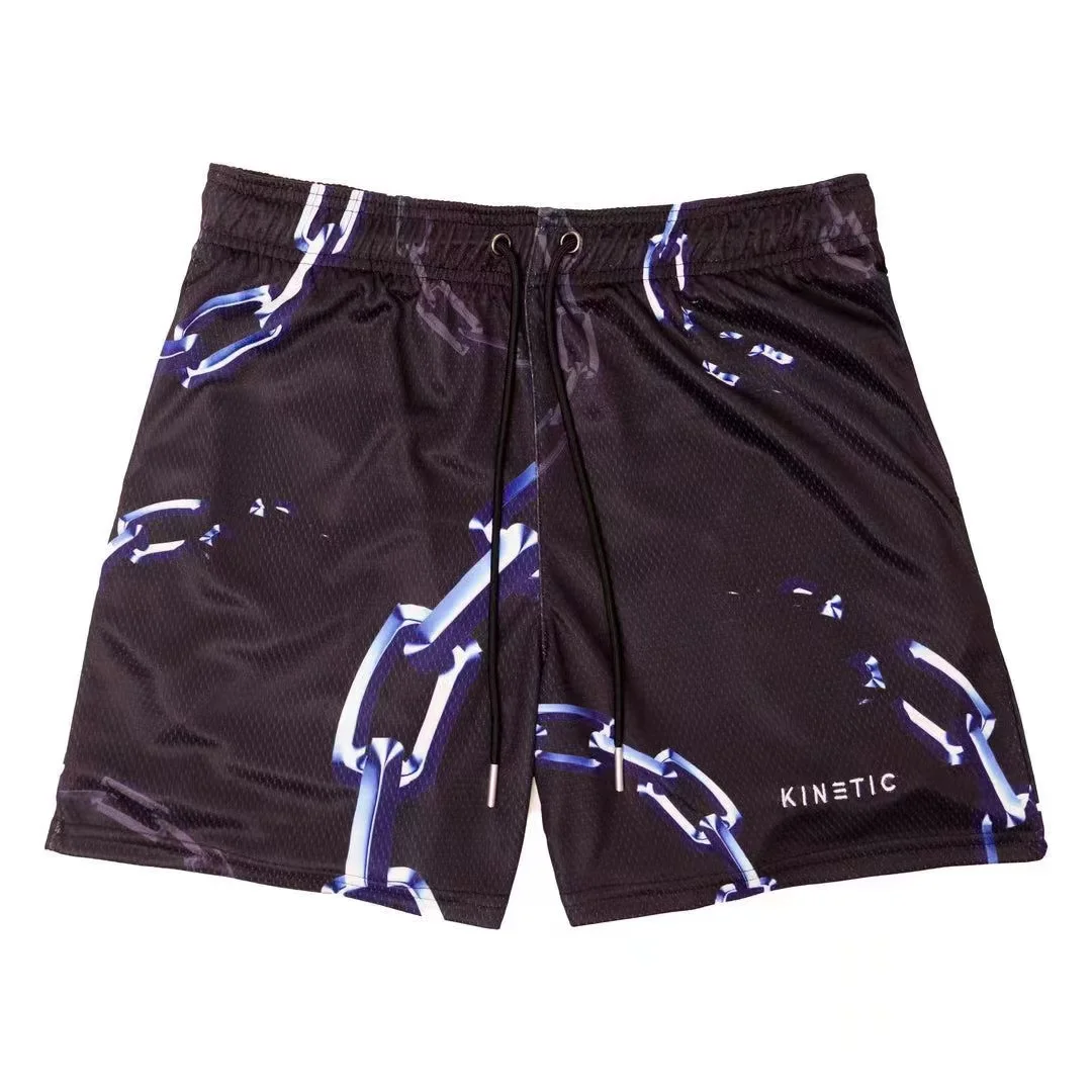 2023 Mesh Breathable Men Shorts GYM Basketball Running Quick-Drying Shorts Baggy Flame Print Fashion Shorts Summer Shorts 6