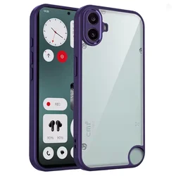 Enhanced Clear Matte Air Cushion Shockproof Silicone Bumper Phone Case - Nothing CMF Phone 1 (TMMS Purple)