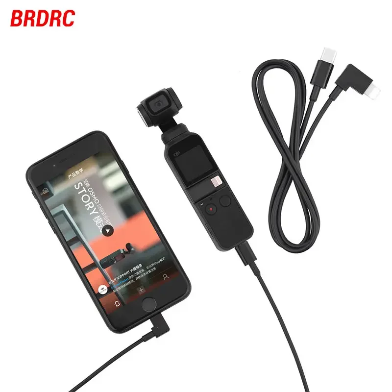 Camera Accessories Extension Cable Type-c To Type-c Android IOS Micro-USB For DJI Osmo Pocket 2 Gimbal Data Line