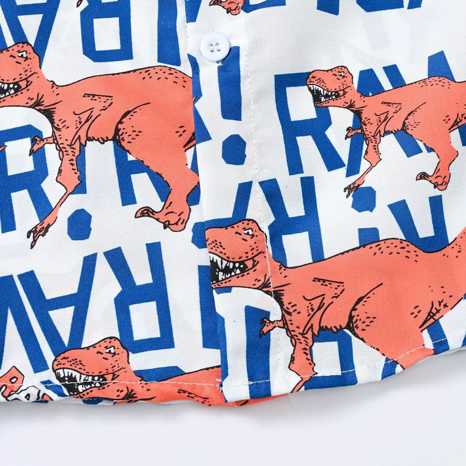Jungen lässig Hawaii-Stil Kostüm Set Kurzarm Print Shirt mit Shorts Eimer Hut Sommer tropischen Strand Urlaub Outfit – Detail 12