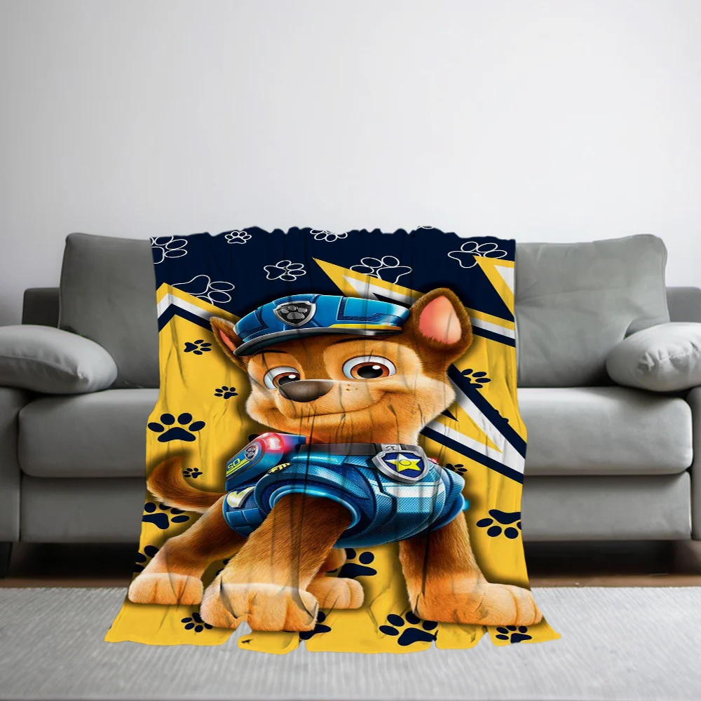 P-PatrolS Cartoon P-PAWS Printed comfortable and soft sofa, living room bed, bedroom blanket suitable for travel and gifts 2
