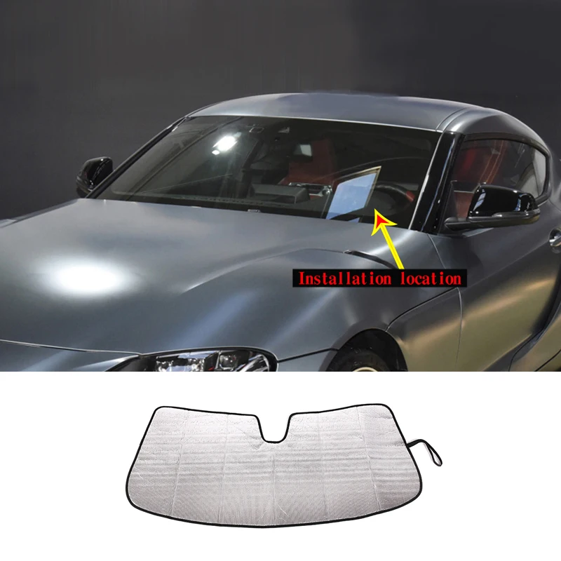 

Car Window Sunshade Windshield Cover For Toyota GR Supra A90 2019-2022 Auto Car Window Sun UV Protect Sunshade Accessories