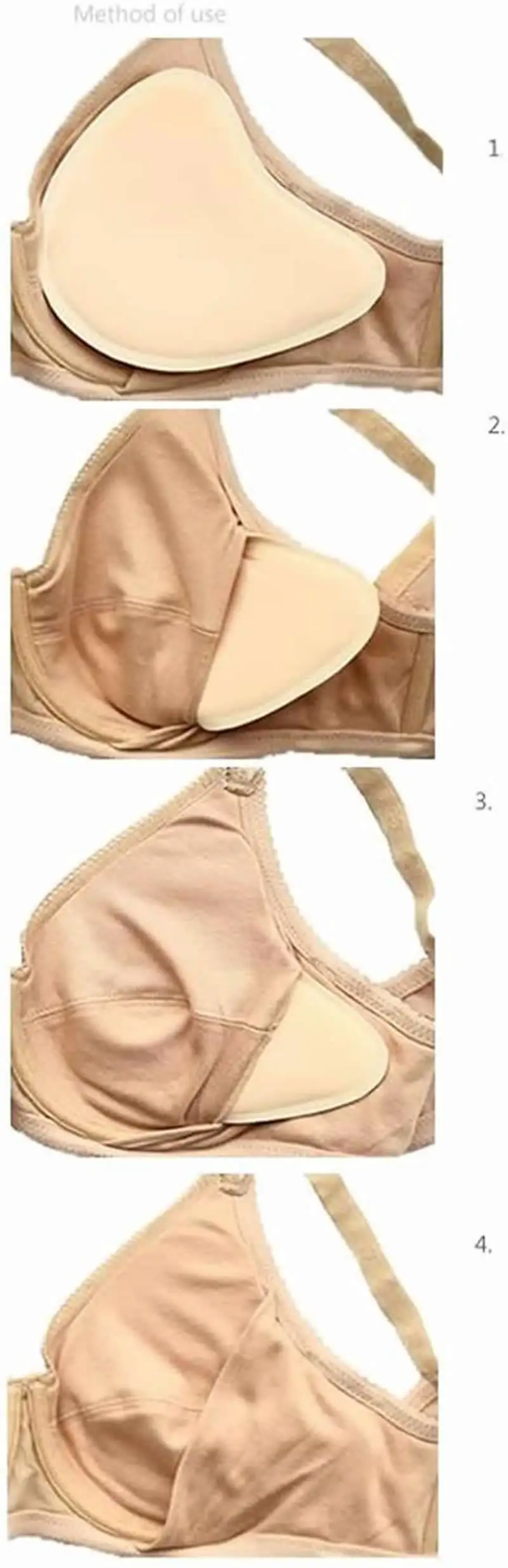 Prothèse Mammaire Mousse Respirante – Inserts Soutien-Gorge Doux Post-Mastectomie Pour Femmes Après Cancer Du Sein