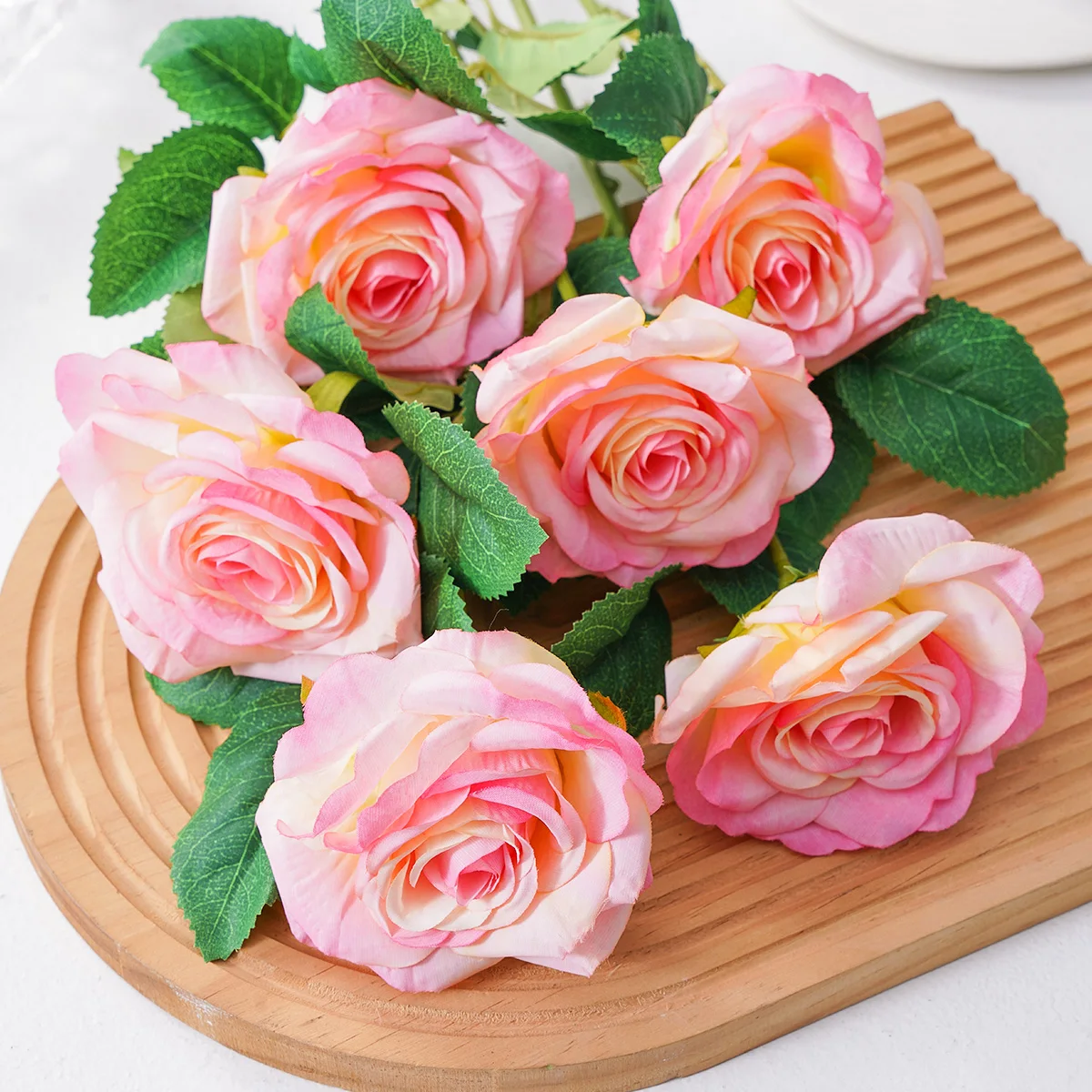 6PCS/10PCS/20PCS, colorful Angora rose simulation bouquets, realistic flower stems, durable artificial simulation bouquets