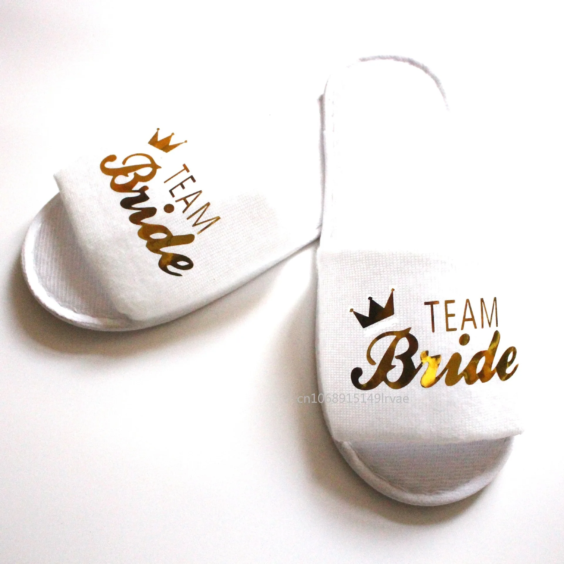 Bride To Be Slippers Team Bride Shower Wedding Decoration Bridesmaid Hen Party Soft Slippers Ladies Bachelorette Party Supplies