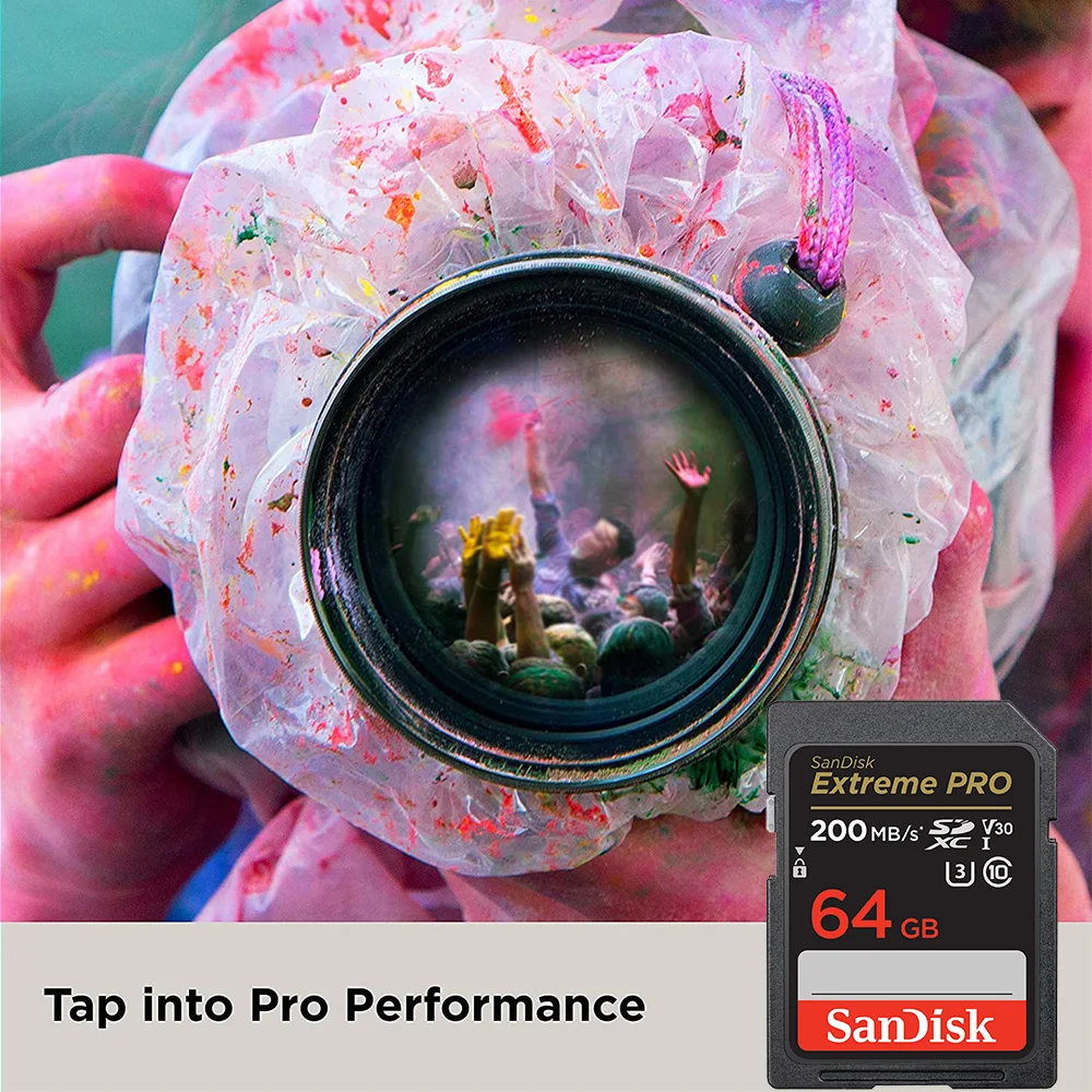 SanDisk Extreme PRO SDXC UHS-I ī, Ʈ SD ÷ ޸, C10 U3 V30, 4K UHD SD ī, 200 MB/s, 64GB, 32GB, 512GB, 256GB, 1TB