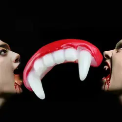 Spooky Vampire Dentures for Halloween Parties and Pranks (Denture)