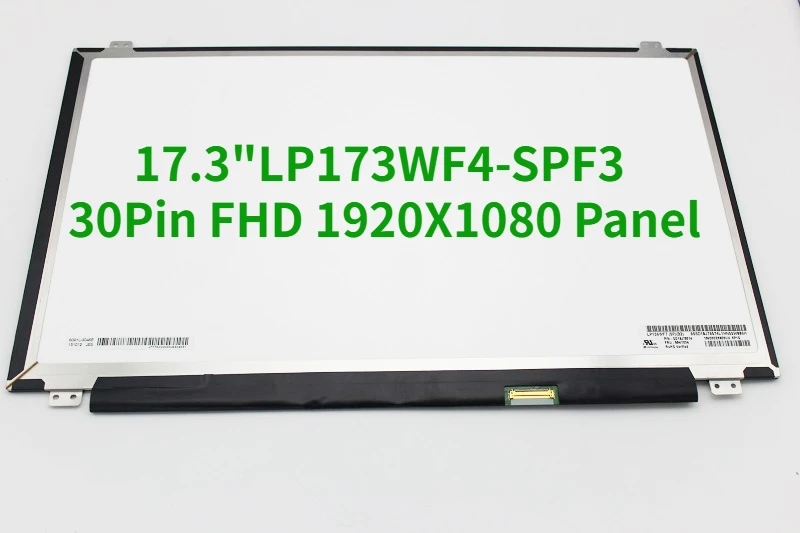 

IPS Matrix for Laptop 17.3" LP173WF4-SPF3 LCD Display LED Screen LP173WF4 (SP)(F3) LP173WF4 SPF3 Matte 30Pin FHD 1920X1080 Panel