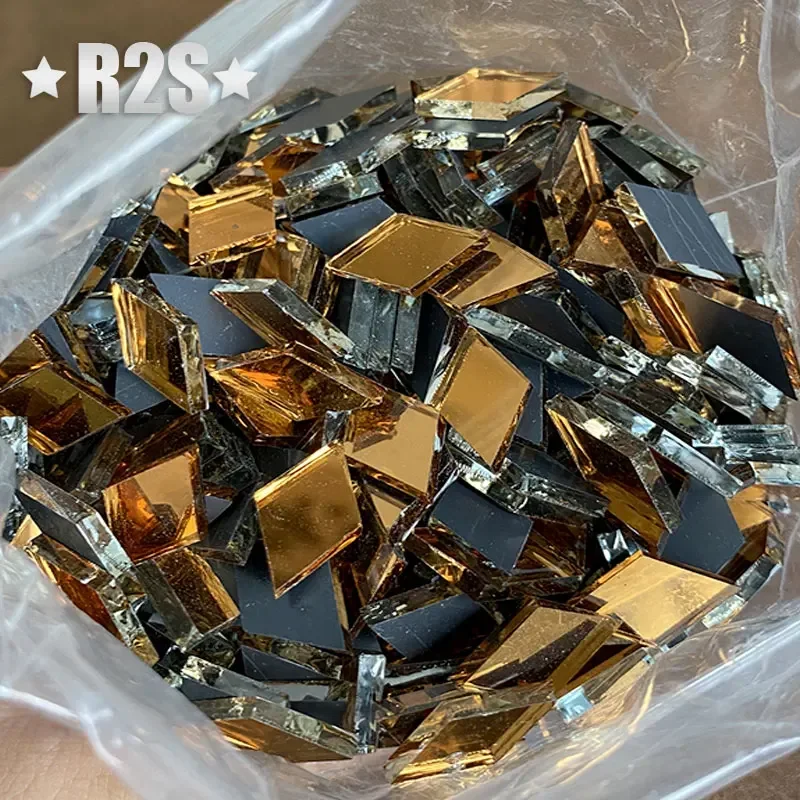 100g Glass Mirror Mosaic Tiles Bulk Diamond Shape DIY Craft Handcrafted Accessory Home Wall Artwork Decor Supplies arte glass mosaic tiles,mirror mosaic tiles,diy mosaic supplies