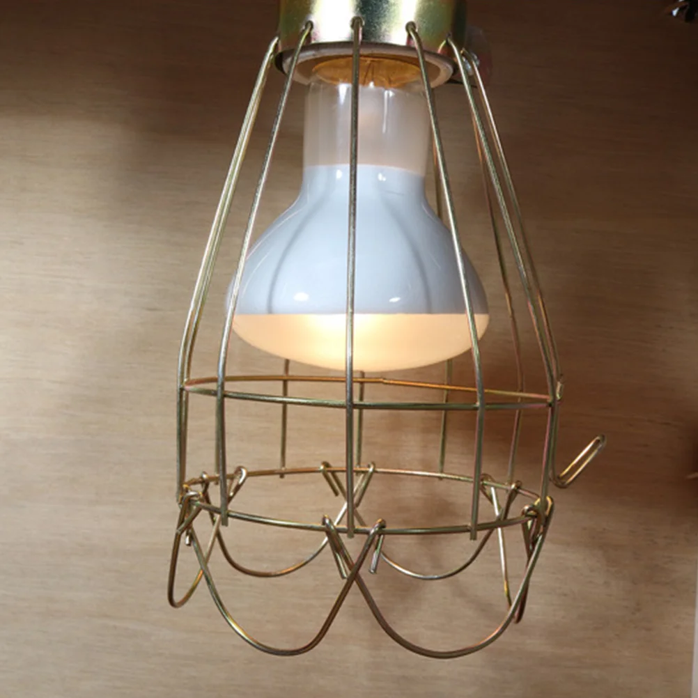 Vintage Iron Reptile Pet Heat Lamp Cover Lamp Shade Cover Anti Scald Heating Light Bulb Safety Mesh Guard Cage 3