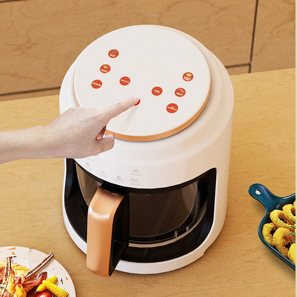 Air Fryer Visual Oil-free Electric Fryer Multi-functional Automatic Household 360&deg;Baking LED Touchscreen Oil Air Fri