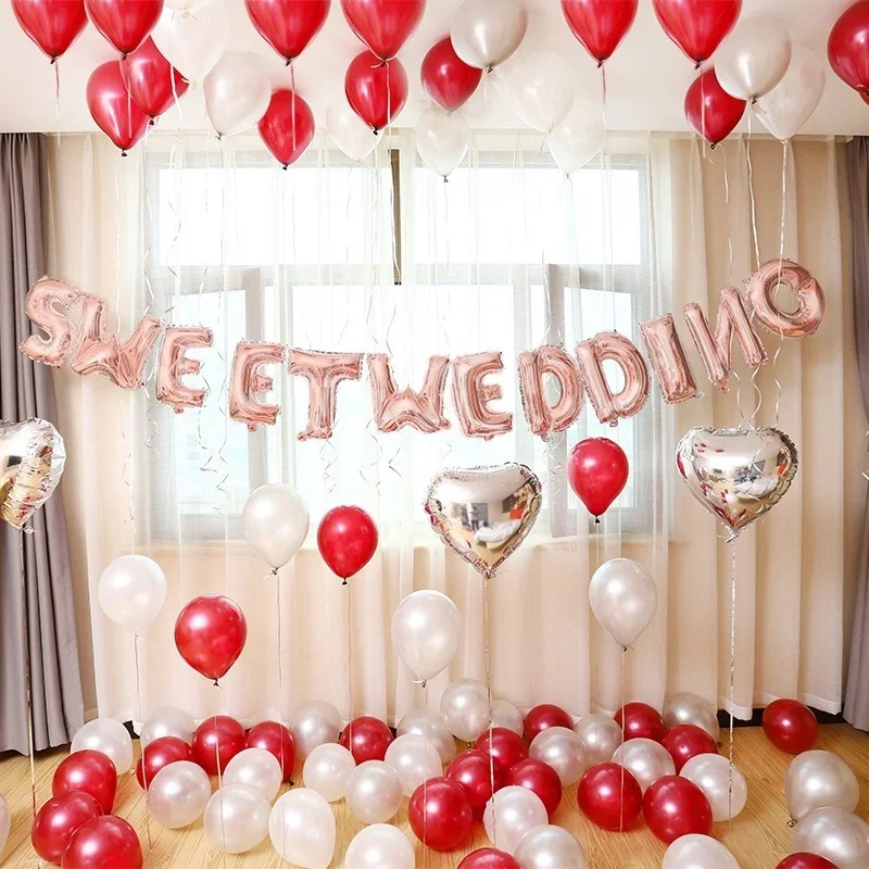 

100Pcs Birthday Balloons 12inch Latex Helium Balloon Thickening Pearl Party Balloon Party Ball Kid Child Toy Wedding Ballons