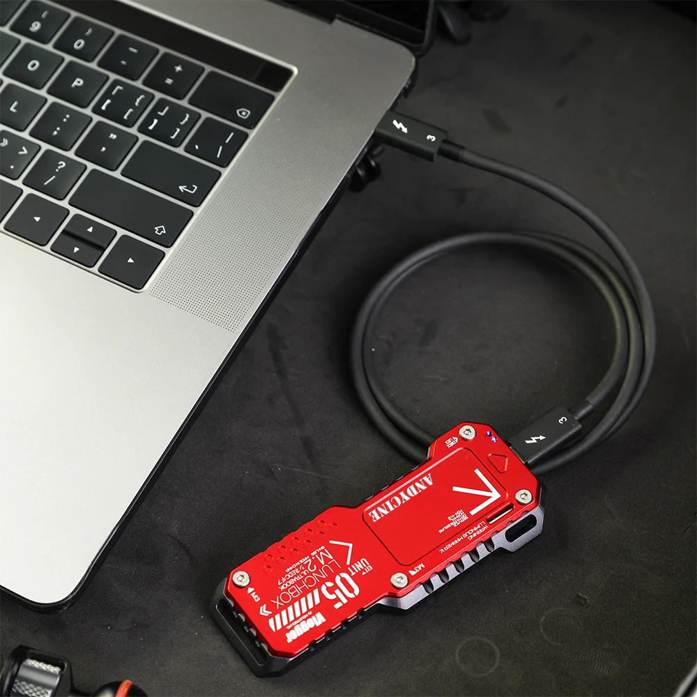 ANDYCINE Lunchbox V M.2 SSD Enclosure For M.2 NVMe or SATA SSD