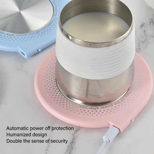 Electric Mug Heating Pad 55°C Electric Mug Warmer Automatic Power Off USB 10W 5V2A Practical for Hot Chocolate 3