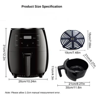 6L Air fryer Multi-functional intelligent touch screen oven Large capacity Electro mechanical deep fryer for home airfryer 5