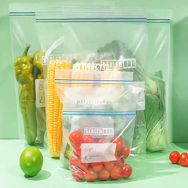 Reusable Ziploc Sandwich and Snack Bags for on the go Freshness Vegetable and Fruit Storage Bag